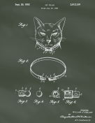 Cat Collar Patent on Chalkboard