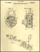 Combination Lock Patent on Parchment