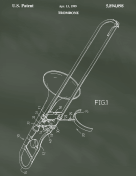 Trombone Patent on Chalkboard