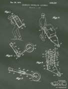 Trundling Backpack Patent on Chalkboard