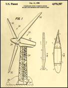 Wind Turbine Patent on Parchment