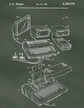 Atari Patent on Chalkboard Printable Patent