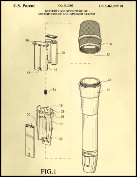 Battery Microphone Patent on Parchment Printable Patent
