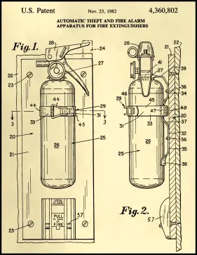 Fire Extinguisher Patent on Parchment Printable Patent