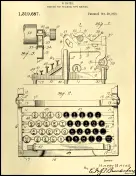 Typewriter Patent on Parchment Report Template