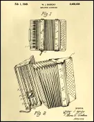 Accordion Patent on Parchment
