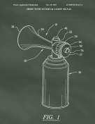 Air Horn Patent on Chalkboard