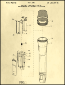 Battery Microphone Patent on Parchment