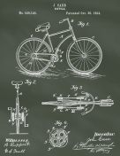 Bicycle Patent on Chalkboard