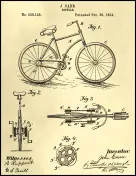 Bicycle Patent on Parchment