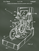 Bike Simulation Patent on Chalkboard