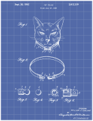 Cat Collar Patent on Blueprint
