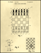 Chessboard Patent on Parchment