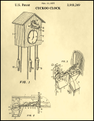 Cuckoo Clock Patent on Parchment