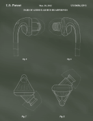 Earbuds Patent on Chalkboard