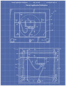 Etch-A-Sketch Patent on Blueprint