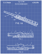 Flute Patent on Blueprint