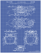Helicopter Boat Car Patent on Blueprint