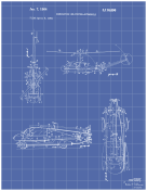 Helicopter Car Patent on Blueprint