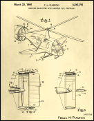 Helicopter Patent on Parchment