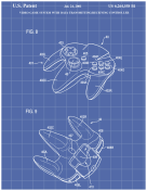 N64 Controller Patent on Blueprint