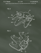 N64 Controller Patent on Chalkboard