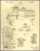 Piano Patent on Parchment