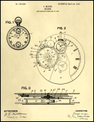 Pocket Watch Patent on Parchment