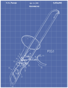Trombone Patent on Blueprint