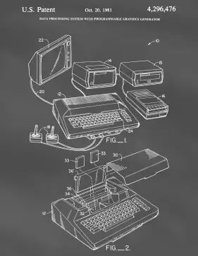 Atari Patent on Blackboard Printable Patent