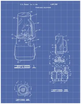 Blender Patent on Blueprint Printable Patent