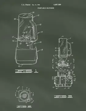 Blender Patent on Chalkboard Printable Patent