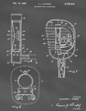 Crystal Microphone Patent on Blackboard Printable Patent