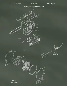 Dartboard Patent on Chalkboard Printable Patent