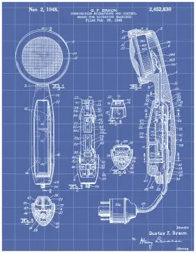 Dictaphone Patent on Blueprint Printable Patent