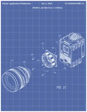 Digital Camera Patent on Blueprint Printable Patent