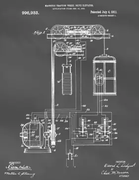 Elevator Patent on Blackboard Printable Patent