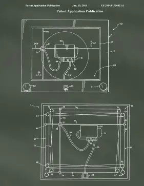 Etch-A-Sketch Patent on Chalkboard Printable Patent