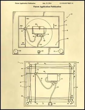 Etch-A-Sketch Patent on Parchment Printable Patent