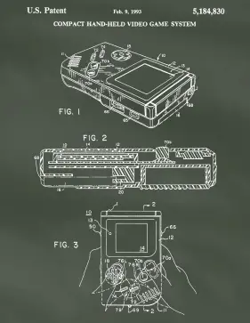 Gameboy Patent on Chalkboard Printable Patent