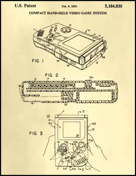 Gameboy Patent on Parchment Printable Patent