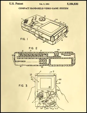 klinge pistol Borgmester Gameboy Patent on Parchment