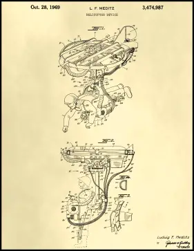 Helicopter Man Patent on Parchment Printable Patent