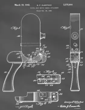 Movie Camera Patent on Blackboard Printable Patent