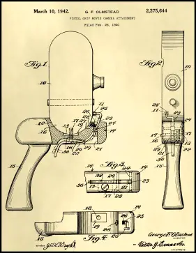 Movie Camera Patent on Parchment Printable Patent