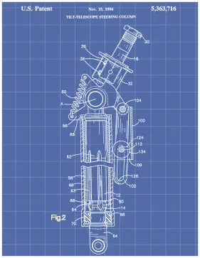 Telescope Patent on Blueprint Printable Patent