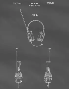 Walkie Talkie Patent on Blackboard Printable Patent