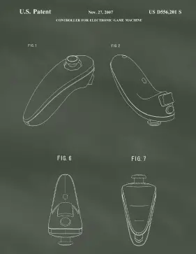 Wii Remote Patent on Chalkboard Printable Patent