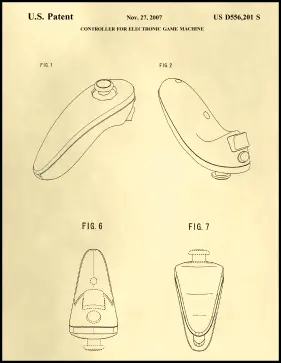 Wii Remote Patent on Parchment Printable Patent