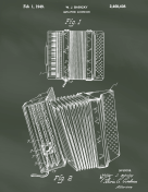 Accordion Patent on Chalkboard